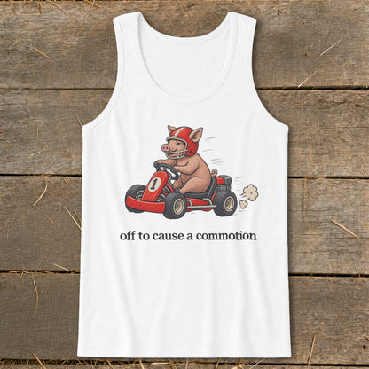 Off To Cause a Commotion Tank Top