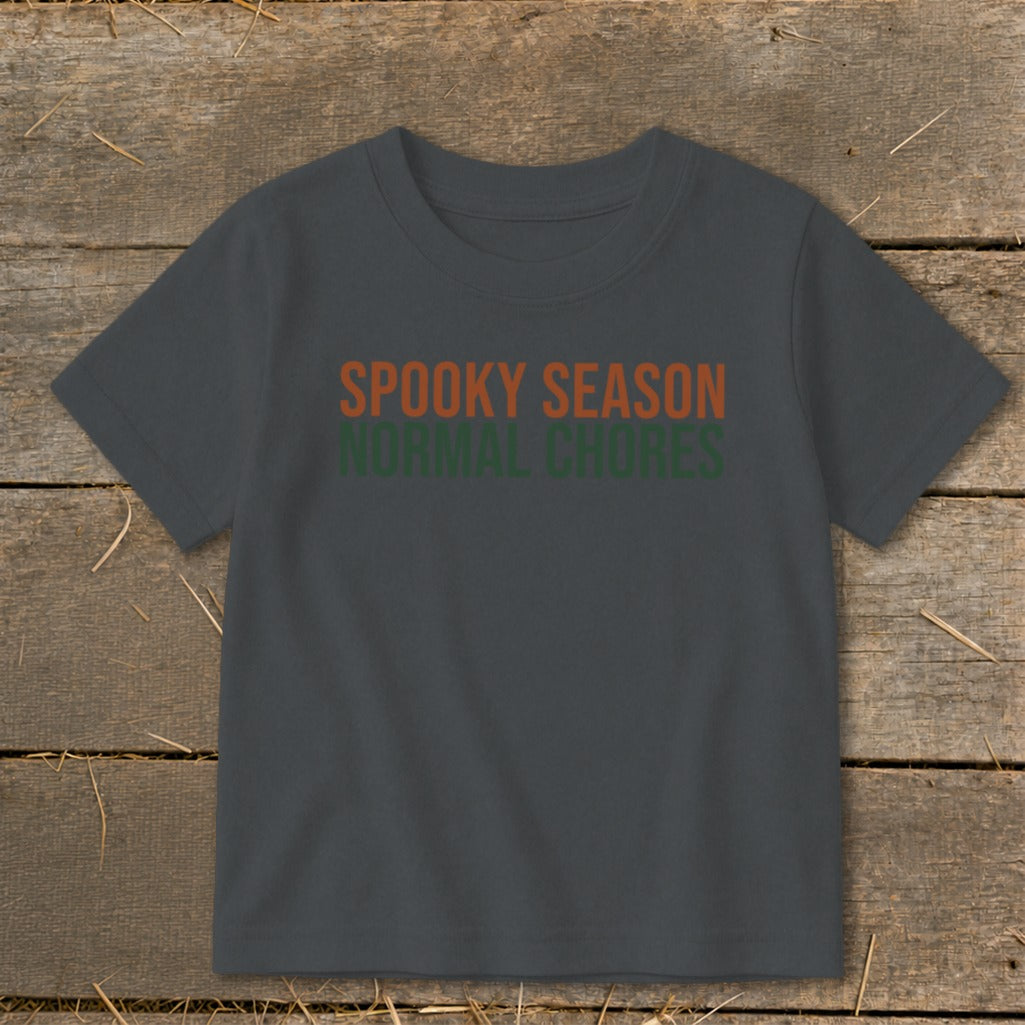 Spooky Season Normal Chores Toddler Tee