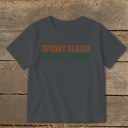 Spooky Season Normal Chores Toddler Tee