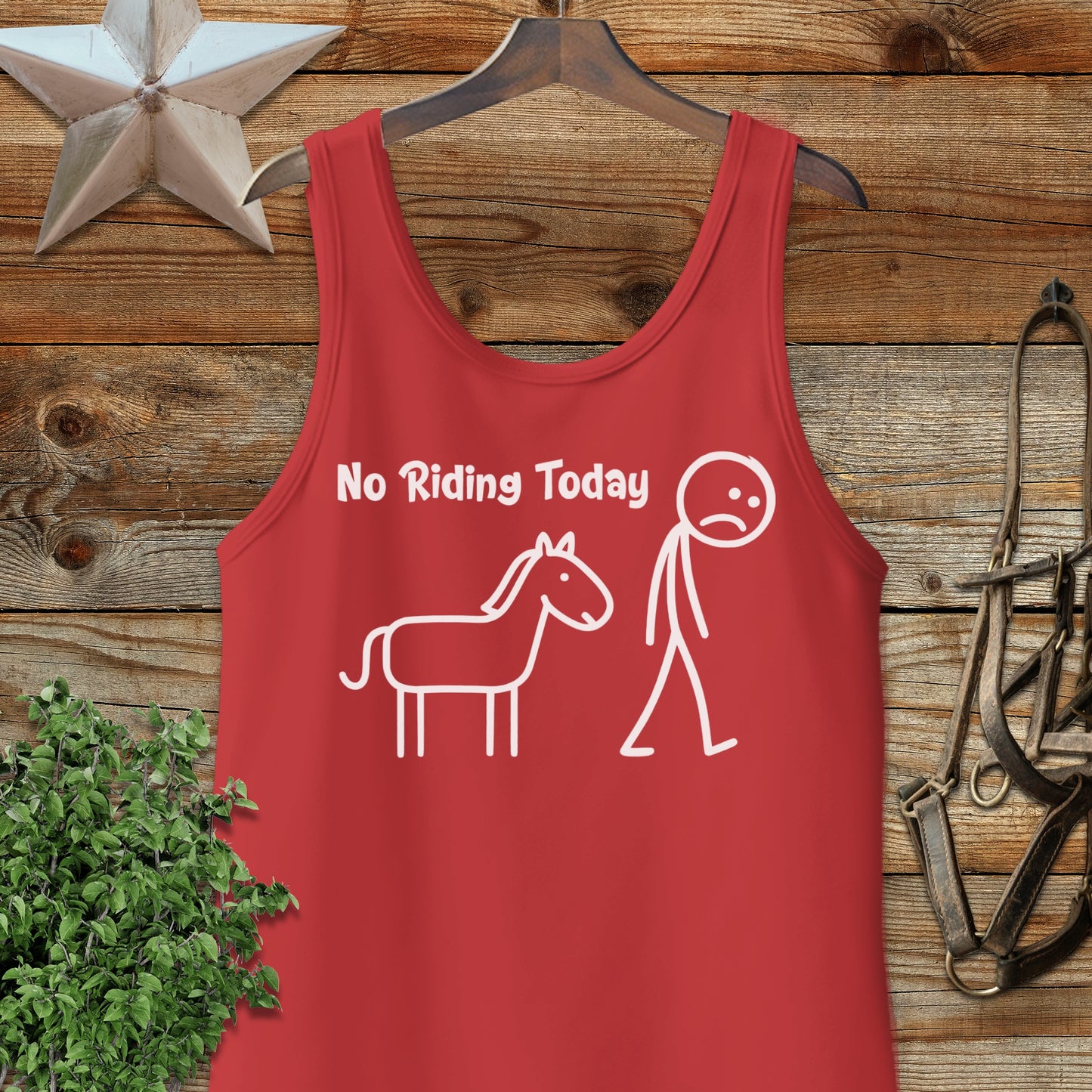 No Riding Today Graphic Tank Top