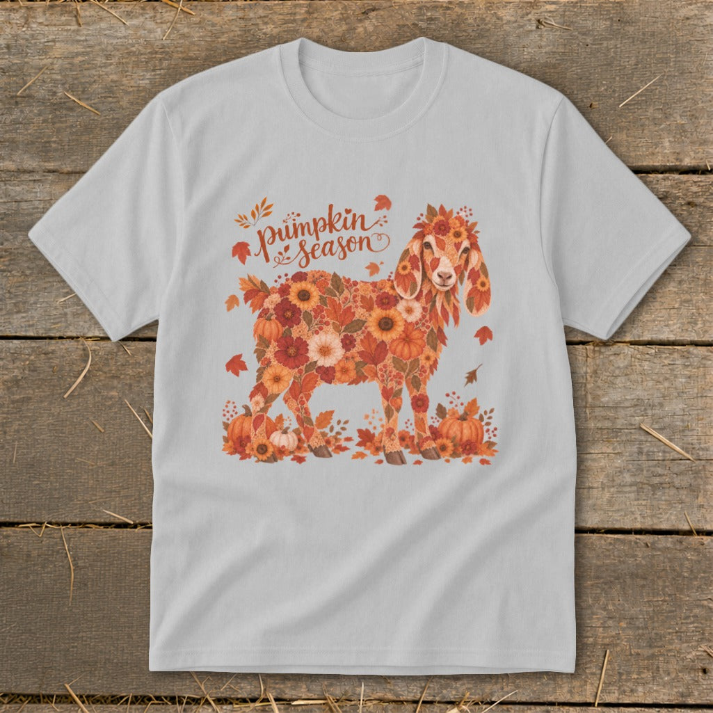 Fall Floral Nubian Goat Youth Tee