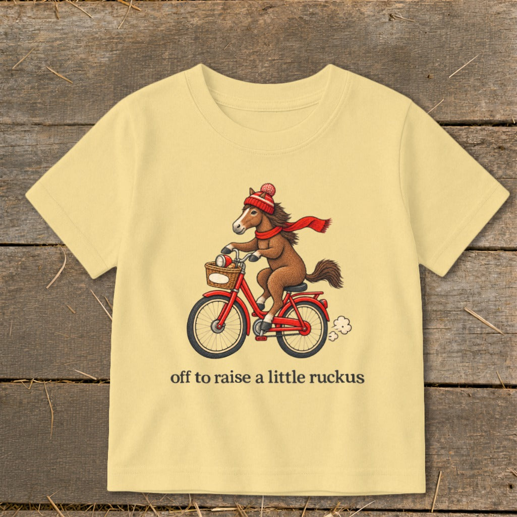 Off To Raise a Little Ruckus Toddler Tee
