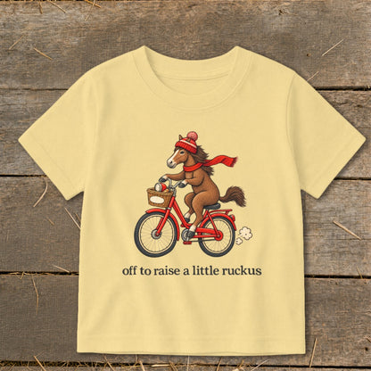Off To Raise a Little Ruckus Toddler Tee