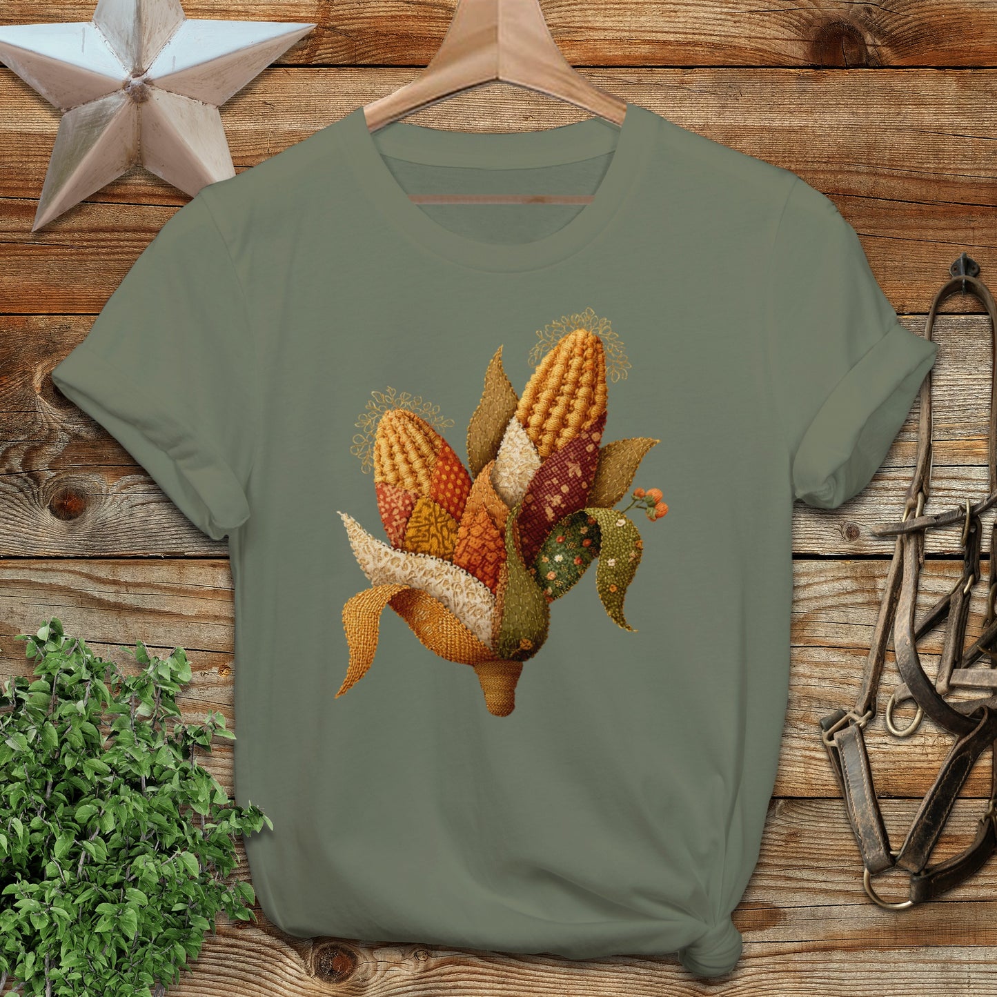 Harvest Corn Graphic T-Shirt Autumn Themed Clothing product type