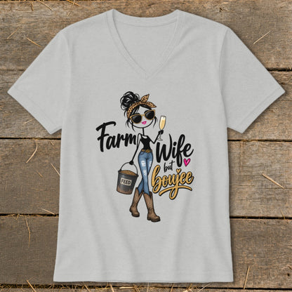 Boujee Farm Wife V-neck