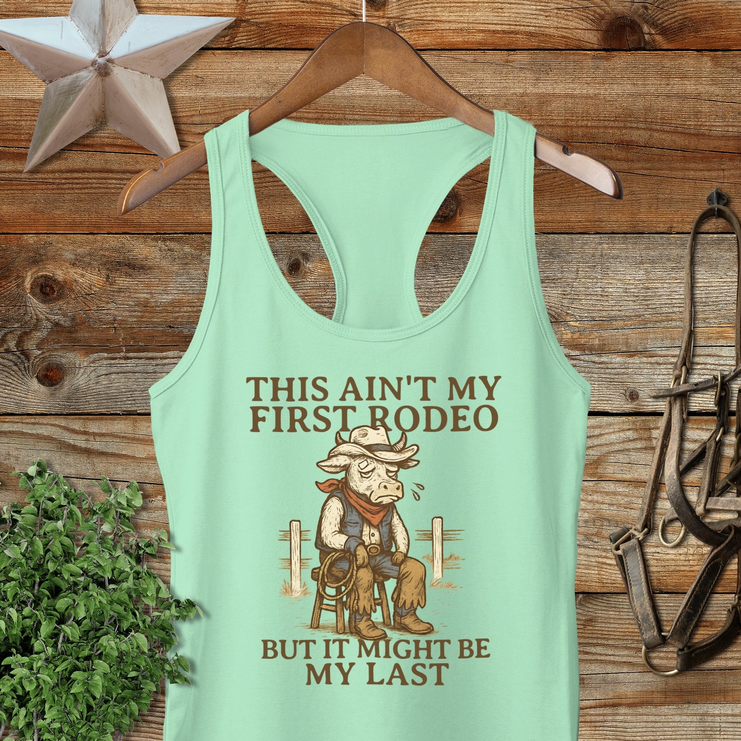 This Ain't My First Rodeo Funny Cowboy Tank Top