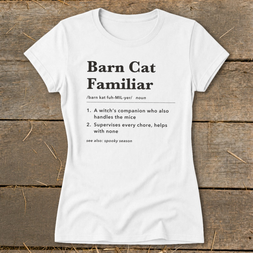 Barn Cat Familiar Definition Ladies Tee