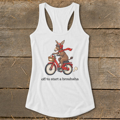 Off To Start a Brouhaha Racerback Tank