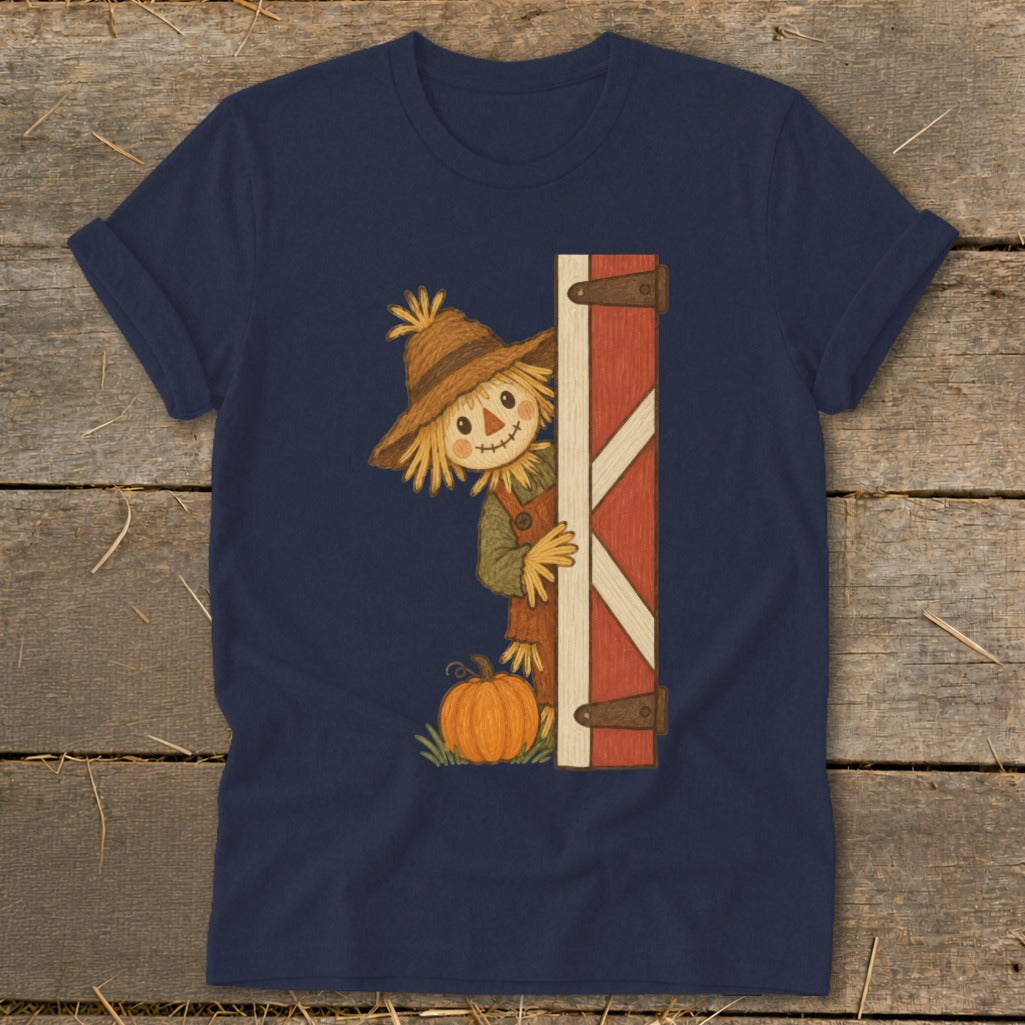 Peeking Scarecrow Softstyle Tee