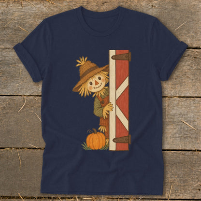 Peeking Scarecrow Softstyle Tee