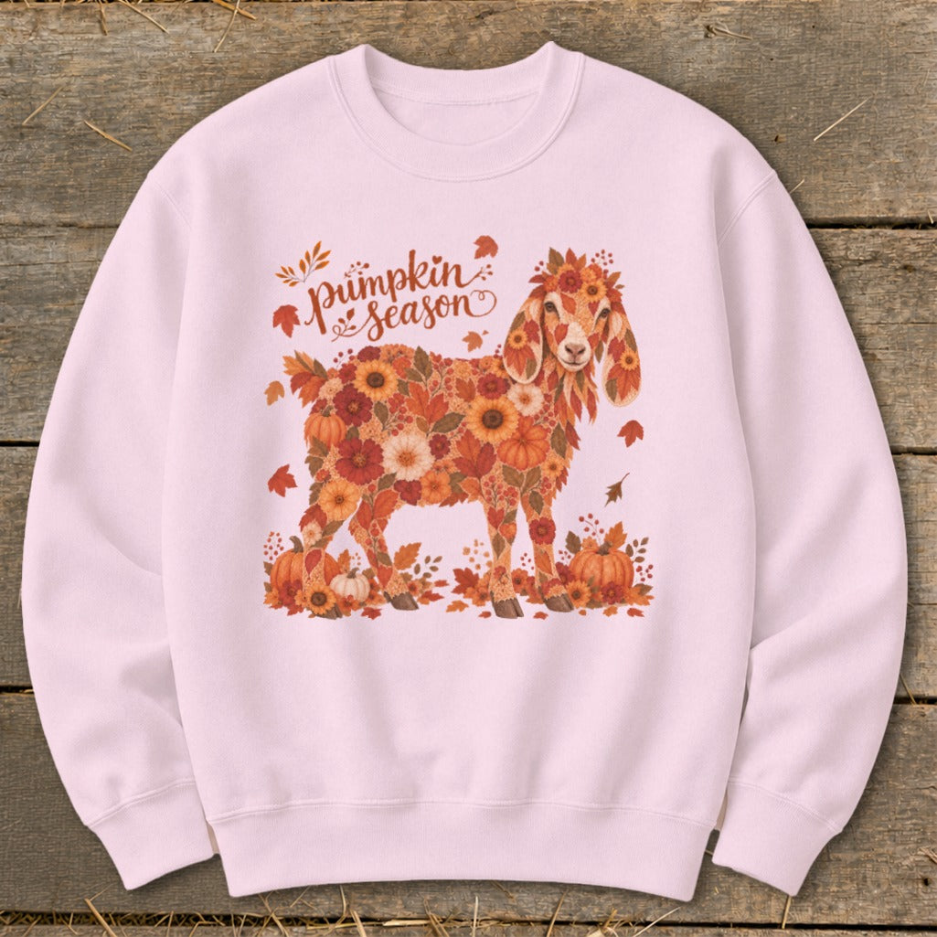 Fall Floral Nubian Goat Sweatshirt