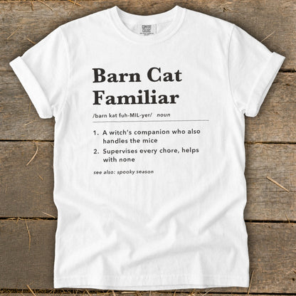 Barn Cat Familiar Definition Signature Tee