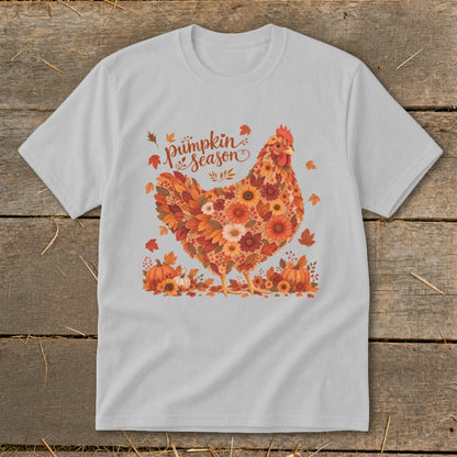 Fall Floral Chicken Youth Tee