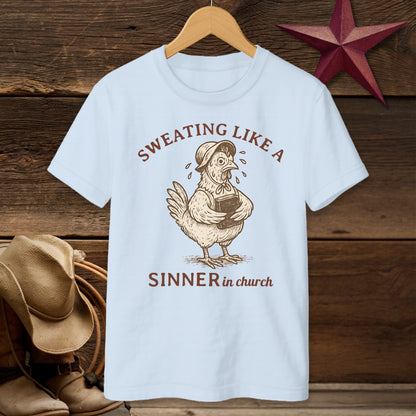 Sweating Like A Sinner In Church Funny Graphic T-shirt