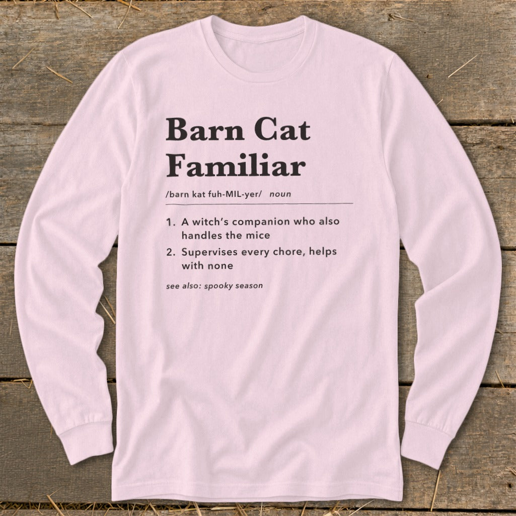 Barn Cat Familiar Definition Long Sleeve Tee