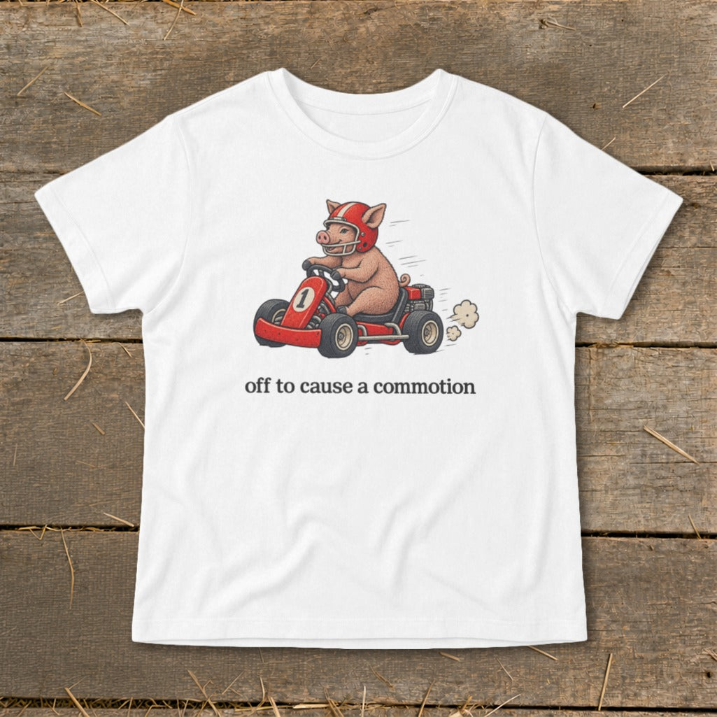 Off To Cause a Commotion Infant Tee
