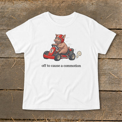 Off To Cause a Commotion Infant Tee