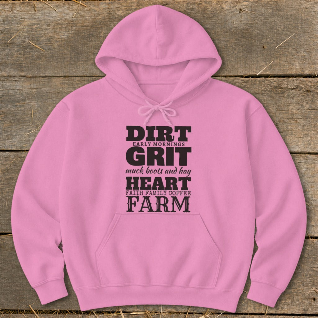 Dirt Grit Heart Farm Hoodie