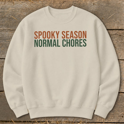 Spooky Season Normal Chores Sweatshirt