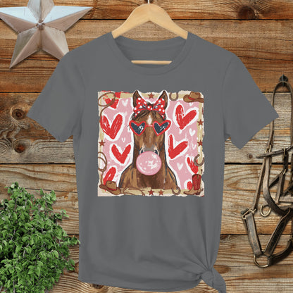 Whimsical Valentine - Horse Ladies Tee