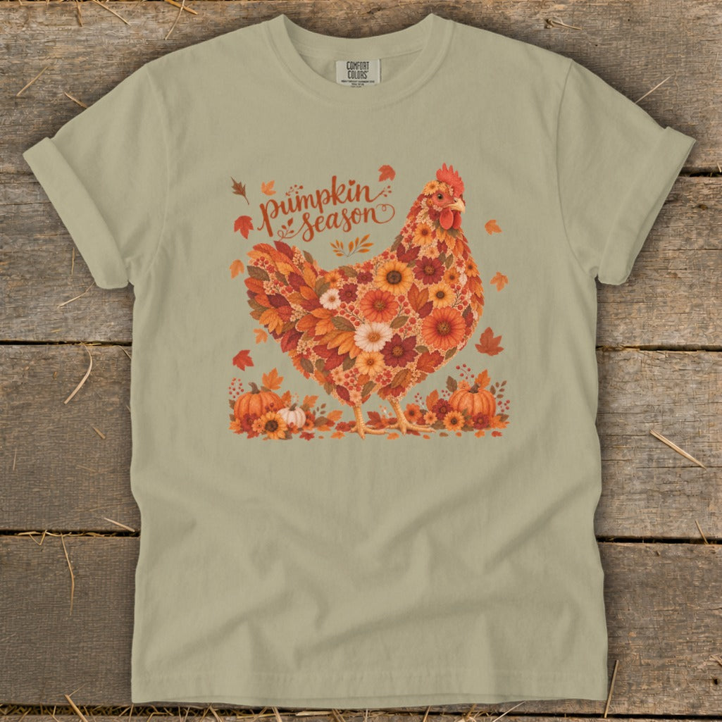 Fall Floral Chicken Signature Tee