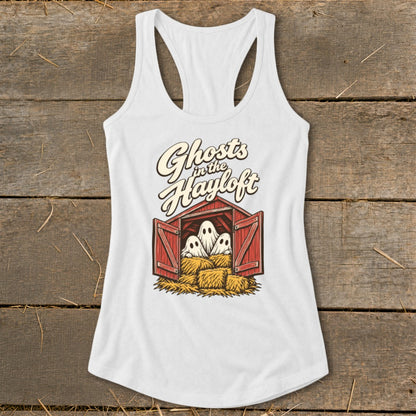 Ghosts in the Hayloft Racerback Tank