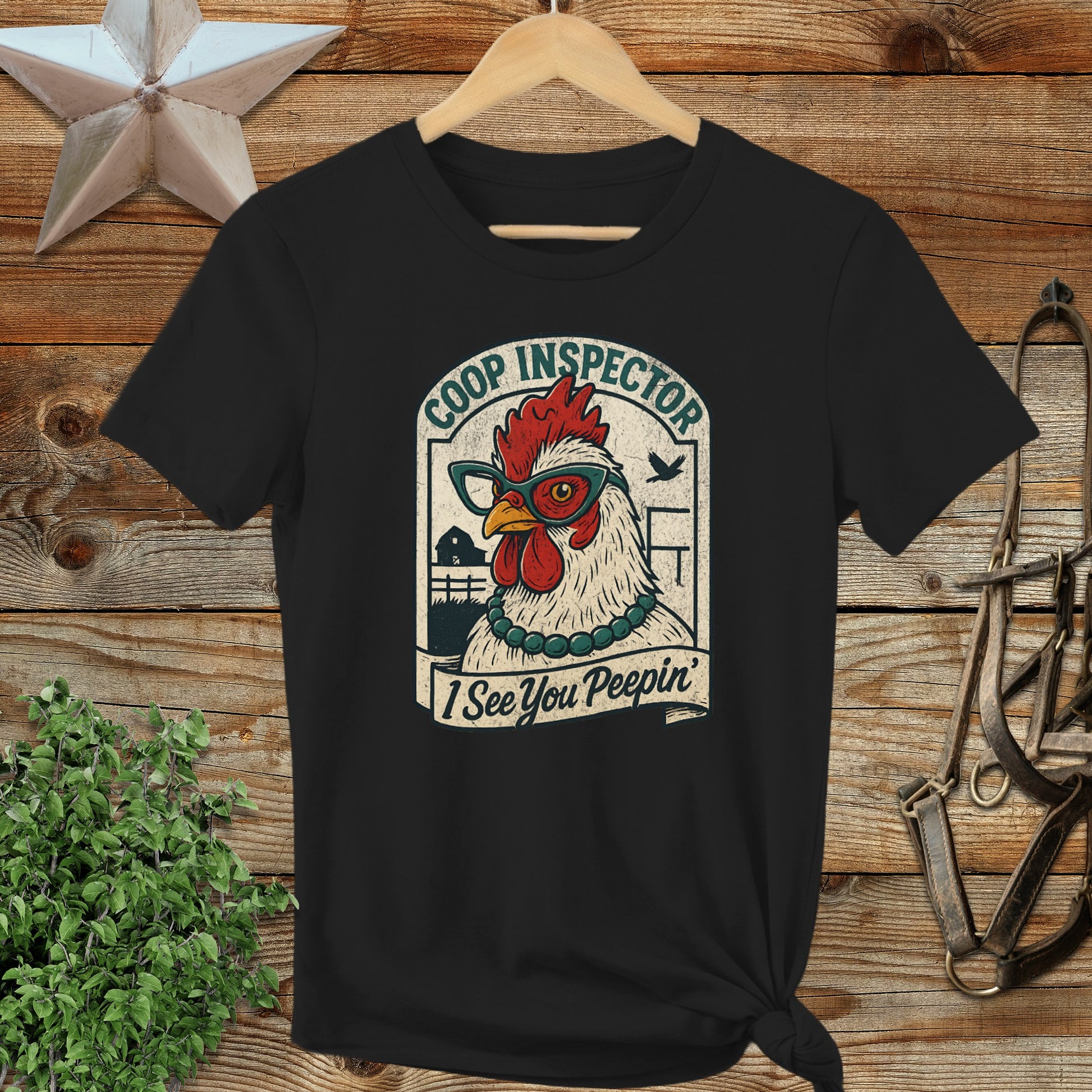 Coop Inspector I See You Peepin' Chicken Shirt