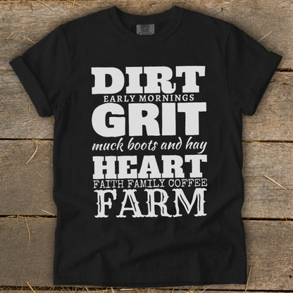 Dirt Grit Heart Farm Signature Tee