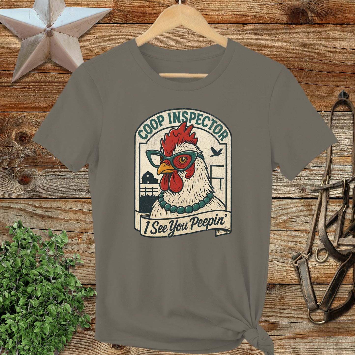 Coop Inspector I See You Peepin' Chicken Shirt
