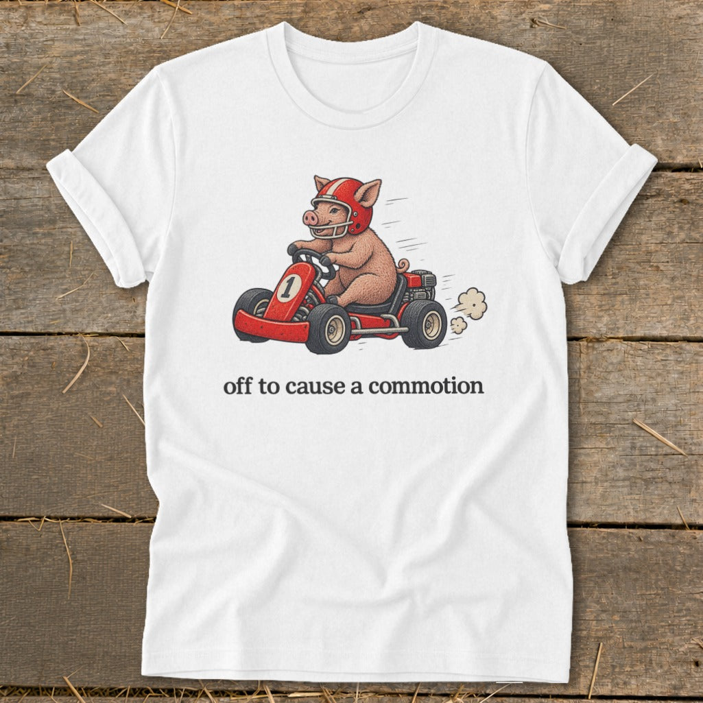 Off To Cause a Commotion Softstyle Tee