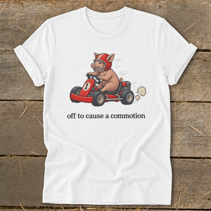 Off To Cause a Commotion Softstyle Tee