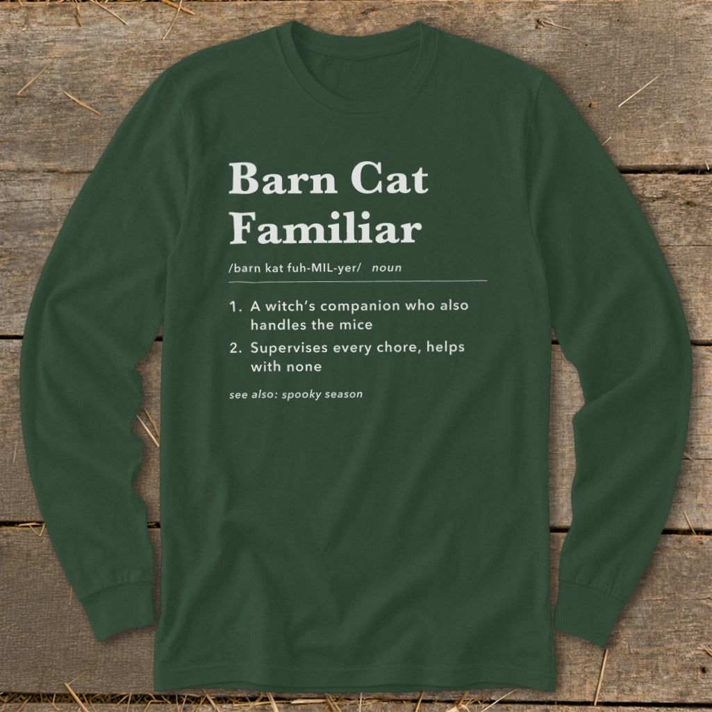 Barn Cat Familiar Definition Long Sleeve Tee
