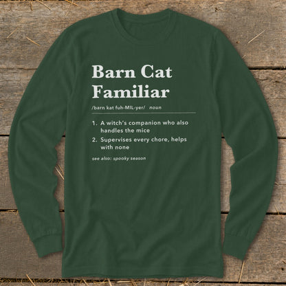 Barn Cat Familiar Definition Long Sleeve Tee