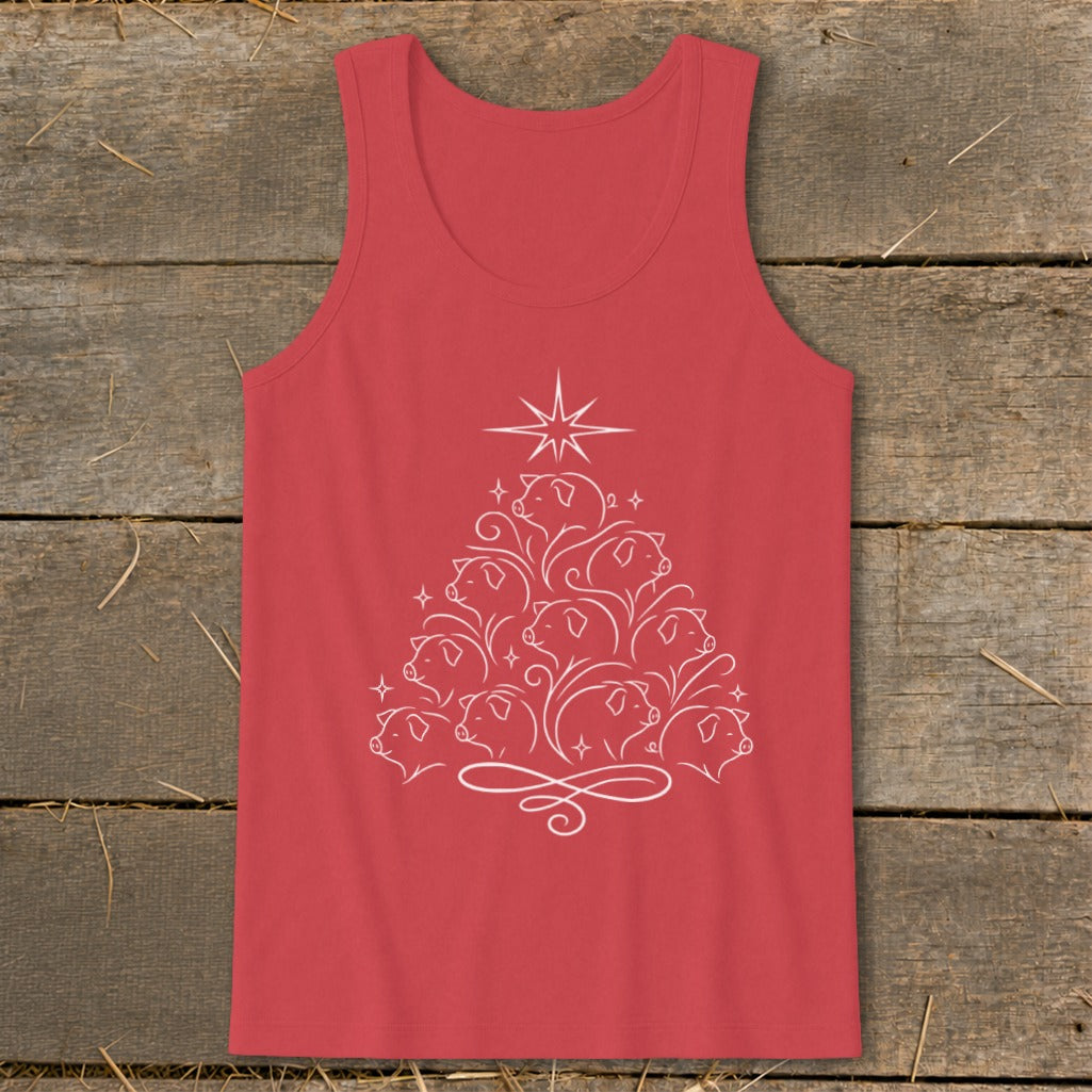 Elegant Pig Tree Tank Top