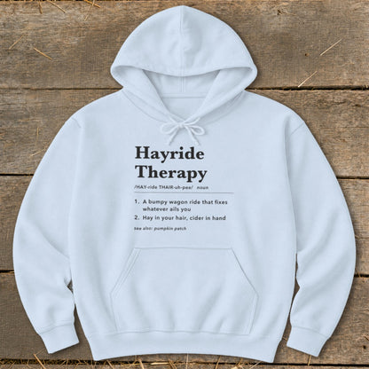 Hayride Therapy Definition Hoodie