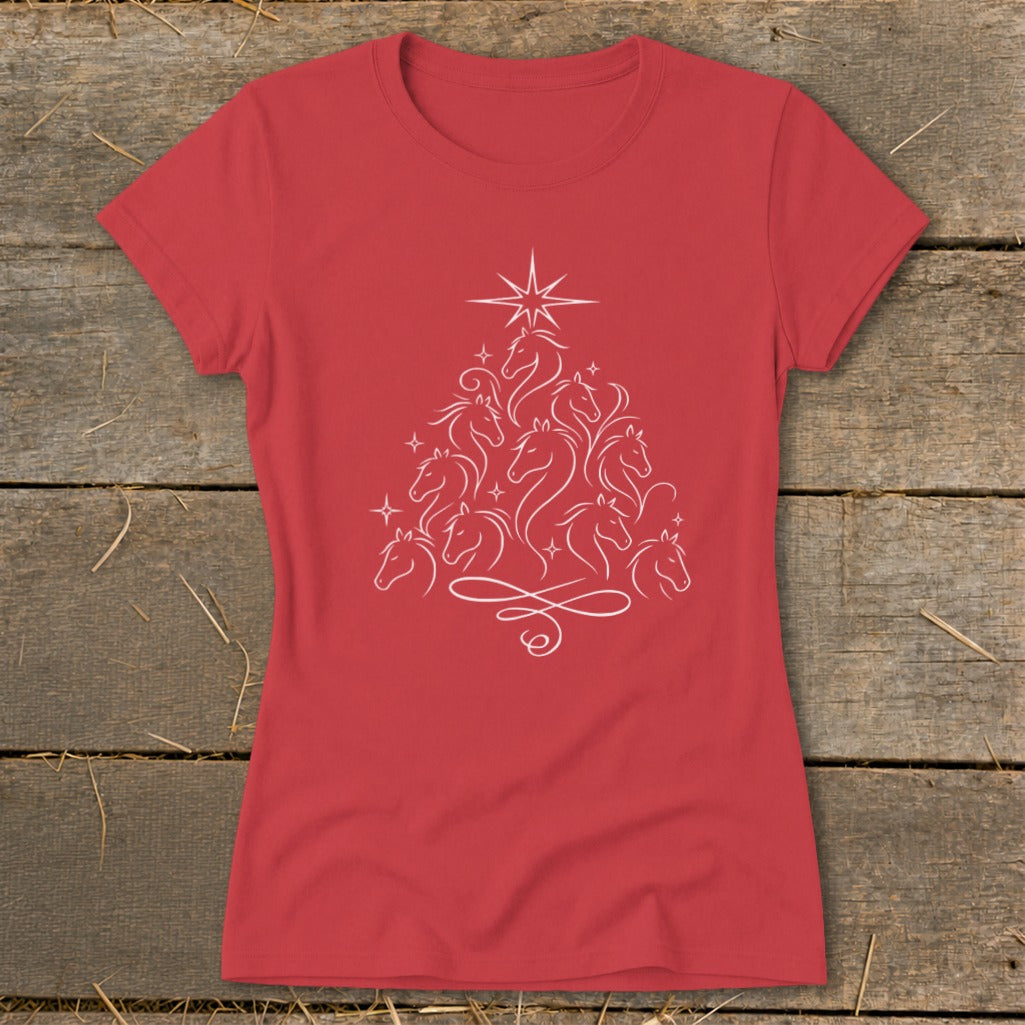 Elegant Horse Tree Ladies Tee