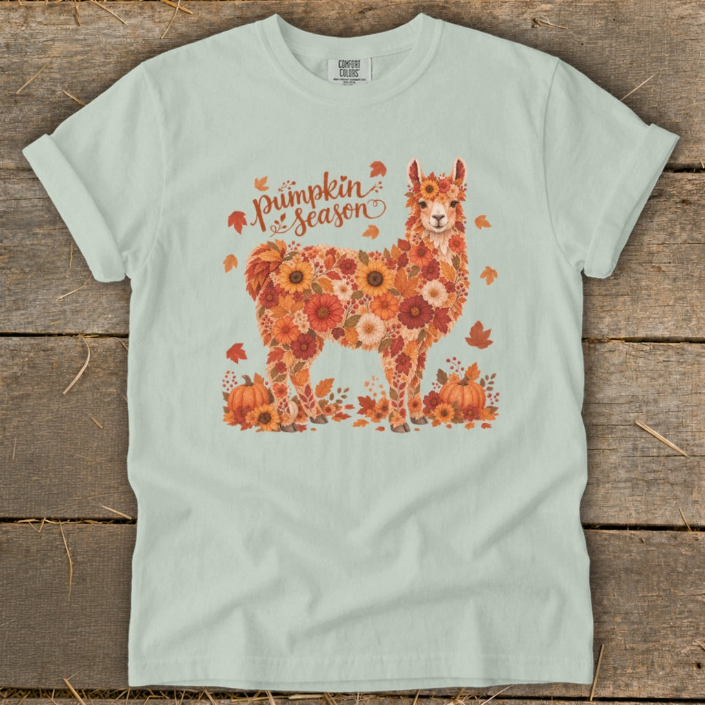 Fall Floral Llama Signature Tee