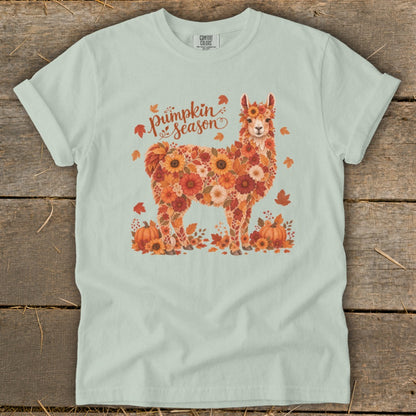 Fall Floral Llama Signature Tee
