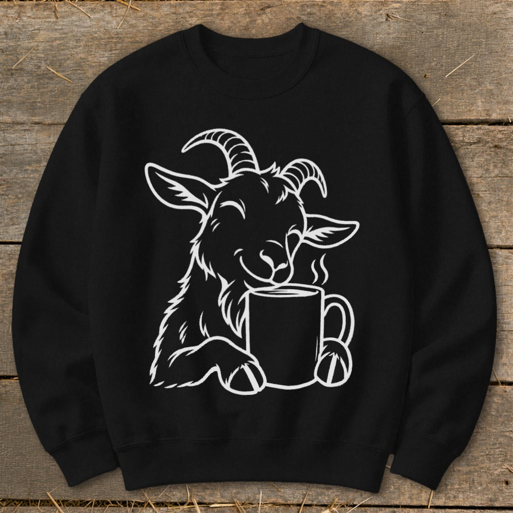 Morning Coffee Goat Sweatshirt