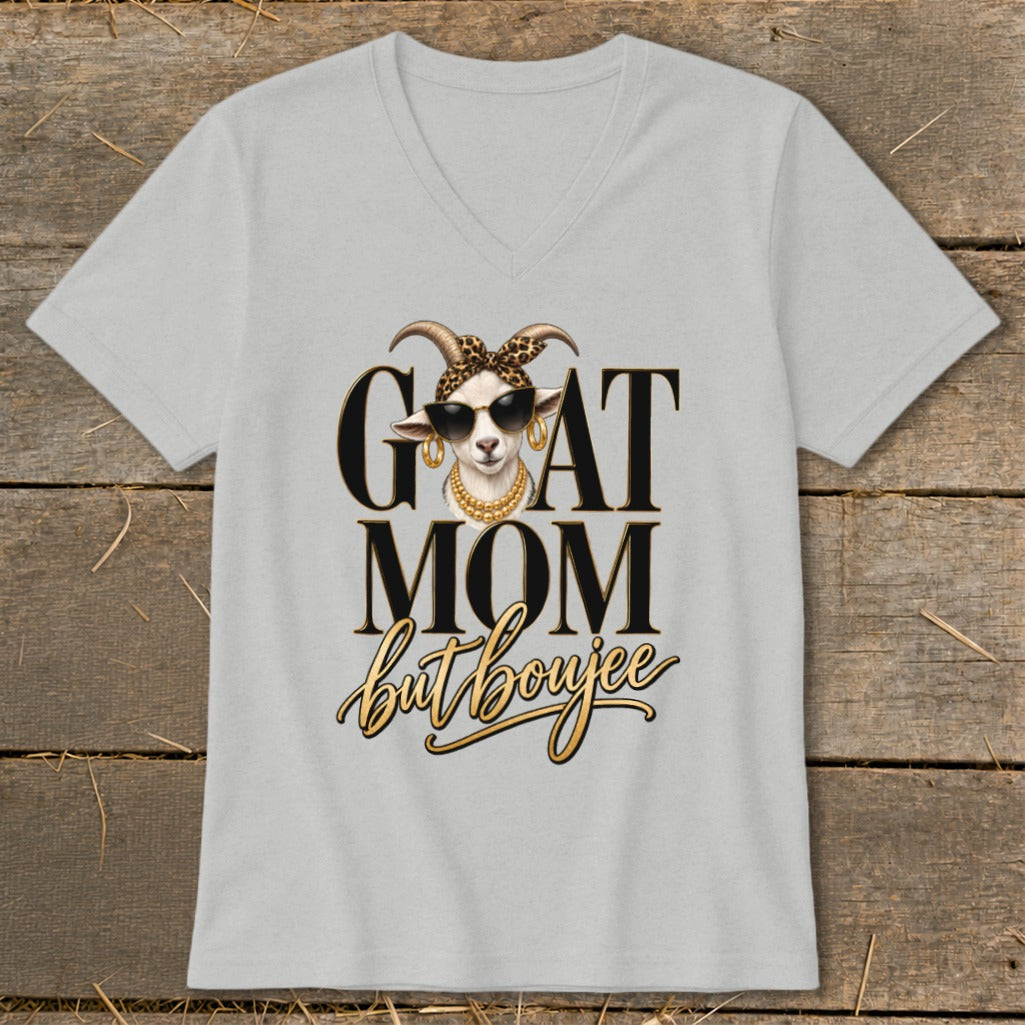 Goat Mom but Boujee V-neck