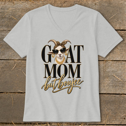 Goat Mom but Boujee V-neck