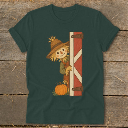 Peeking Scarecrow Softstyle Tee