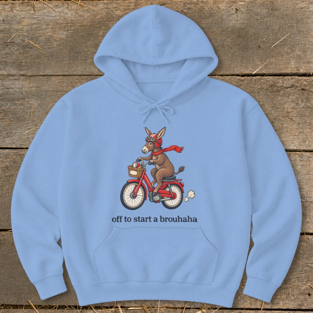 Off To Start a Brouhaha Hoodie