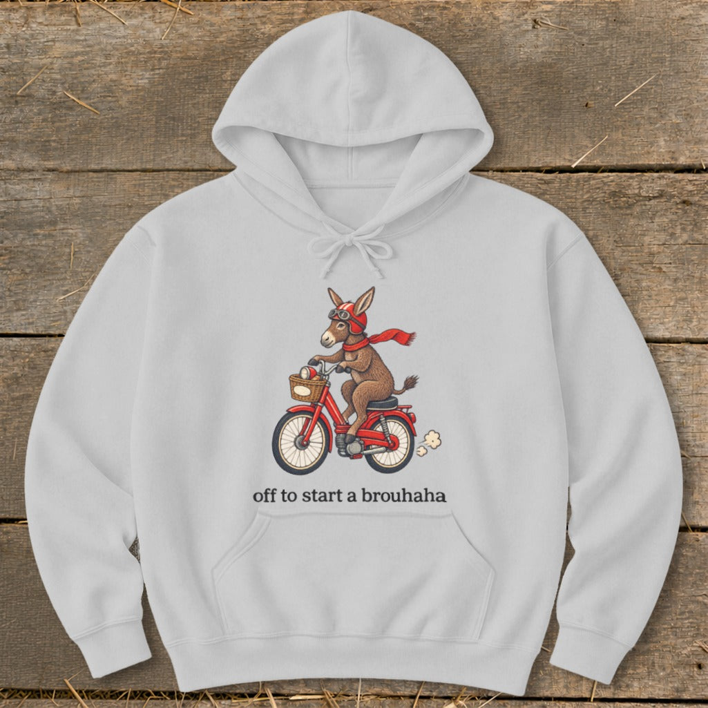 Off To Start a Brouhaha Hoodie