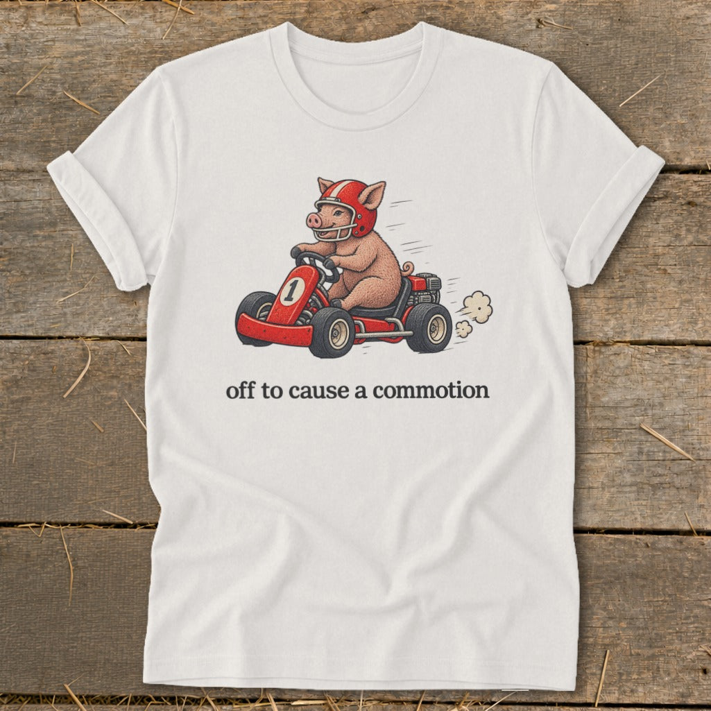 Off To Cause a Commotion Softstyle Tee