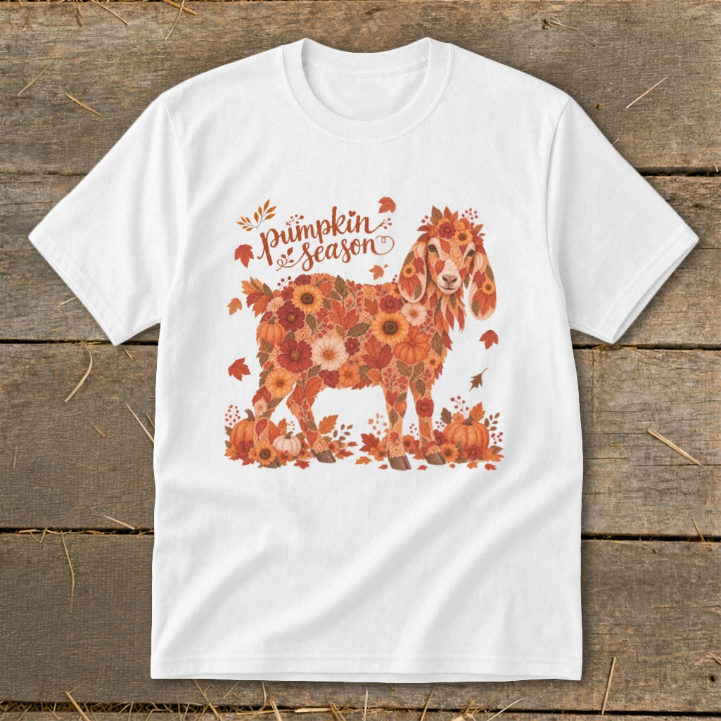 Fall Floral Nubian Goat Youth Tee