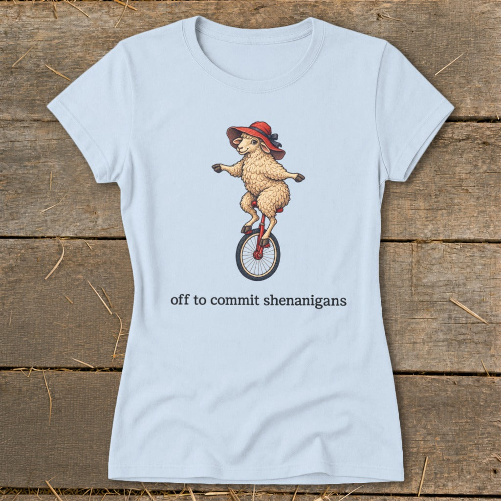 Off To Commit Shenanigans Ladies Tee