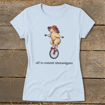 Off To Commit Shenanigans Ladies Tee