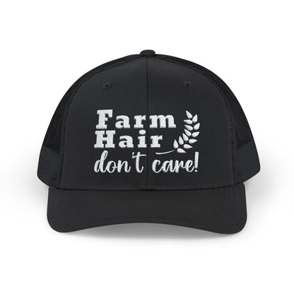 Hats Black / One size Farm Hair Don't Care - Trucker Cap