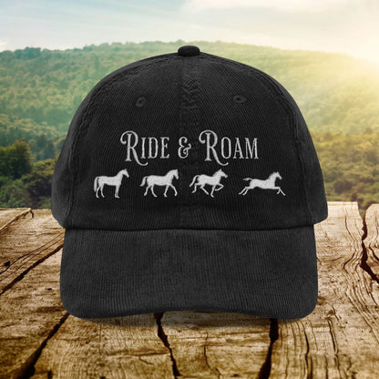 Hats Black / One size Ride and Roam - Corduroy Cap